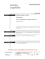 UNE-EN ISO 6744-4:2004 (R2009)