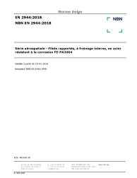 NBN EN 2944:2018