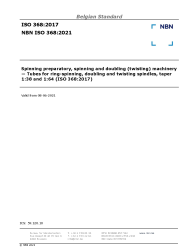 NBN ISO 368:2021