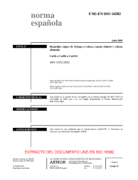 UNE-EN ISO 16582:2003 (R2008)