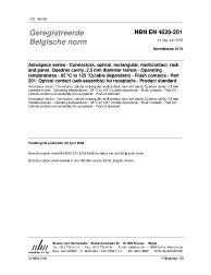 NBN EN 4626-001:2008