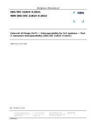 NBN ISO/IEC 21823-3:2022