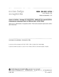 NBN EN ISO 10700:1995