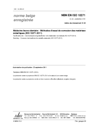 NBN EN ISO 10271:2011