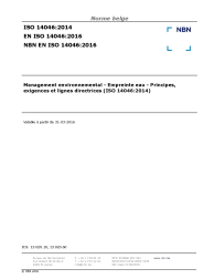NBN EN ISO 14046:2016