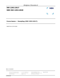NBN ISO 2292:2020