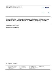 CEN/TR 10364:2018