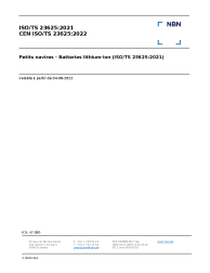 CEN ISO/TS 23625:2022