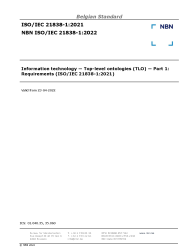 NBN ISO/IEC 21838-1:2022
