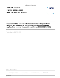 NBN EN ISO 20024:2020