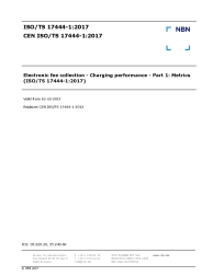CEN ISO/TS 17444-1:2017