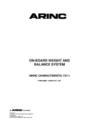 ARINC Characteristic 737-1:1988