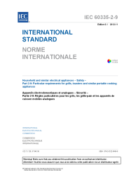 IEC 60335-2-9:2008+AMD1:2012 Edition 6.1