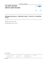 NBN EN 12697-40:2020