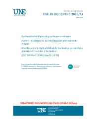 UNE-EN ISO 10993-7:2009/A1:2022