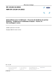 NBN EN 13126-14:2022