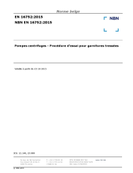 NBN EN 16752:2015
