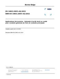 NBN EN 14601:2005+A2:2021