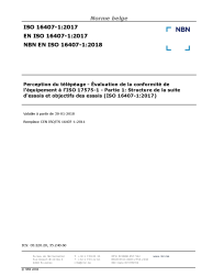 NBN EN ISO 16407-1:2018