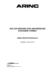 ARINC Specification 633-2:2012