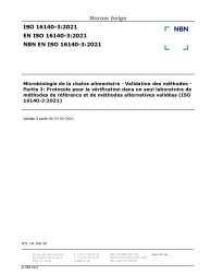 NBN EN ISO 16140-3:2021