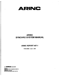 ARINC Report 407-1:1961