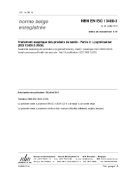 NBN EN ISO 13408-3:2011