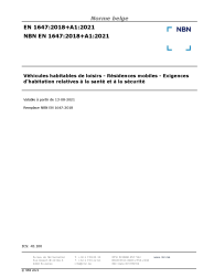 NBN EN 1647:2018+A1:2021