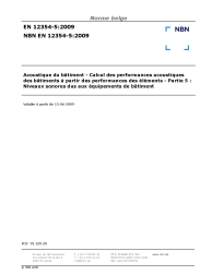 NBN EN 12354-5:2009