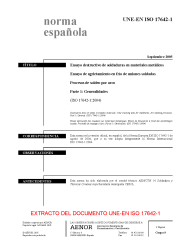 UNE-EN ISO 17642-1:2005 (R2009)