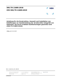 CEN ISO/TS 21805:2019