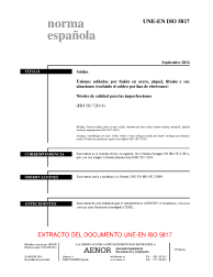 UNE-EN ISO 5817:2014