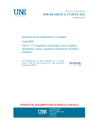 UNE-EN 60335-2-17:2013/A11:2019