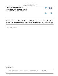 NBN ISO/TR 23791:2020