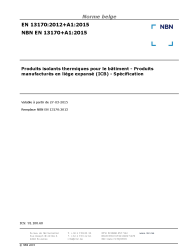 NBN EN 13170+A1:2015
