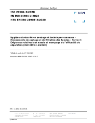 NBN EN ISO 21904-2:2020