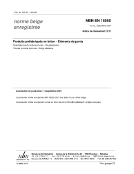 NBN EN 15050:2007