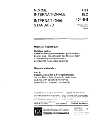 IEC 60404-8-5:1989