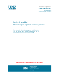 UNE-ISO 10007:2018