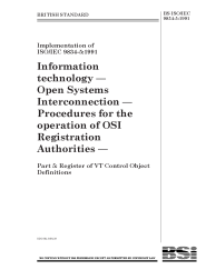 BS ISO/IEC 9834-5:1991
