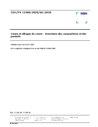 CEN/TS 13388:2020/AC:2020