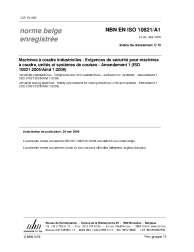 NBN EN ISO 10821/A1:2009