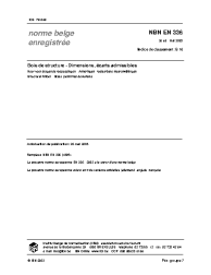 NBN EN 336:2003