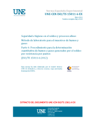 UNE-CEN ISO/TS 15011-6:2013 EX