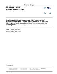 NBN EN 12697-7:2014