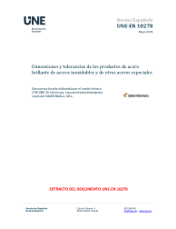 UNE-EN 10278:2024