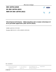 NBN EN ISO 18754:2022