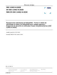 NBN EN ISO 12402-6:2020