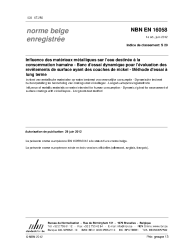 NBN EN 16058:2012