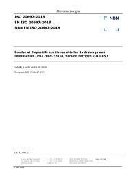 NBN EN ISO 20697:2018